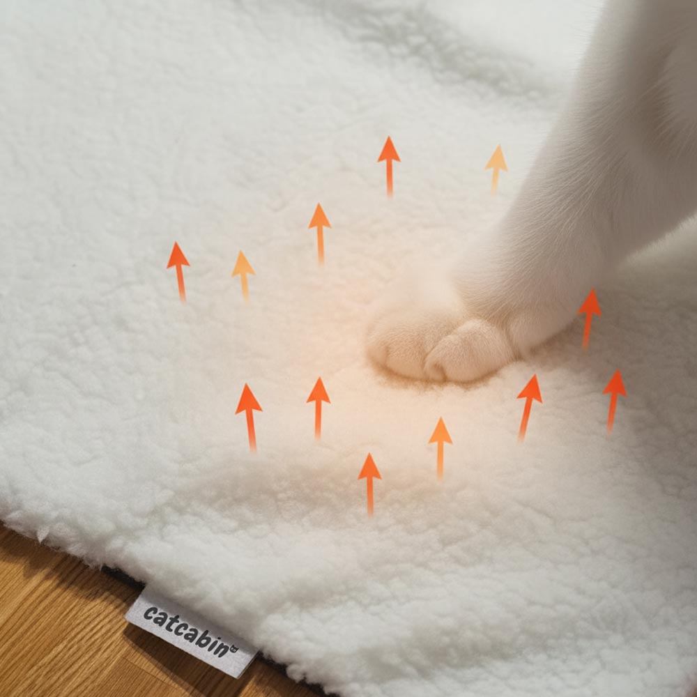 Couverture auto-chauffante pour chat