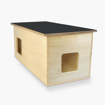 Maison pour chat XXL, extérieur, résistante aux intempéries avec isolation pour grands chats, fabriquée en Allemagne