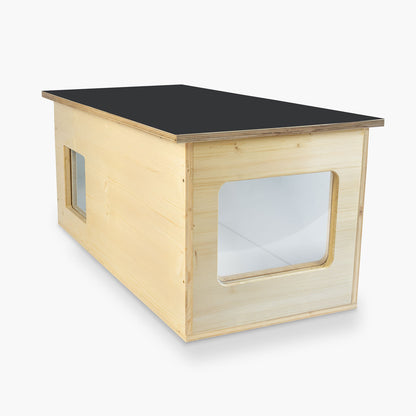 Maison pour chat XXL, extérieur, résistante aux intempéries avec isolation pour grands chats, fabriquée en Allemagne