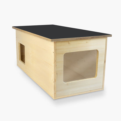 Maison pour chat XXL, extérieur, résistante aux intempéries avec isolation pour grands chats, fabriquée en Allemagne