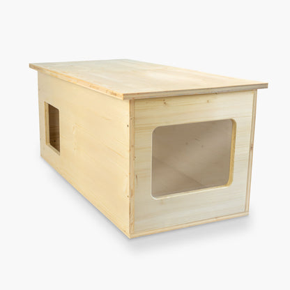 Maison pour chat XXL, extérieur, résistante aux intempéries avec isolation pour grands chats, fabriquée en Allemagne